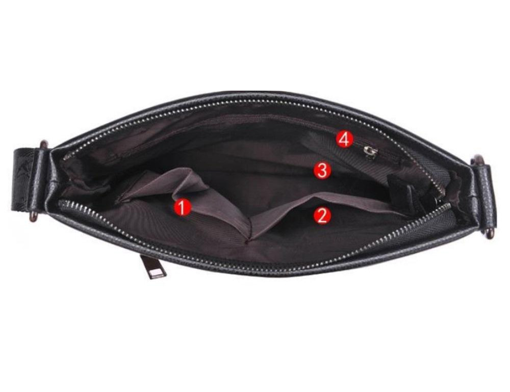 Сумка через плечо мужская кожаная Tiding Bag A25-8850A - Фото № 6