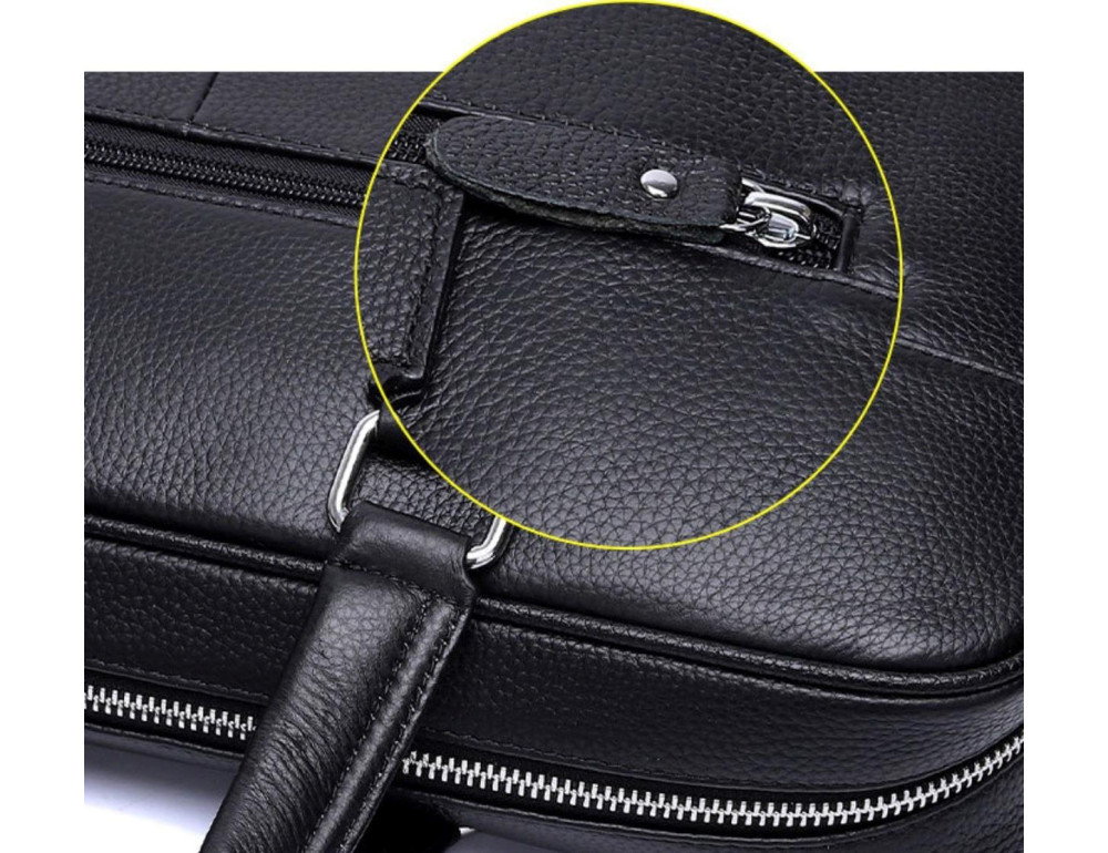 Сумка-портфель чоловіча шкіряна ділова Tiding Bag A25-9904A - Фотографія № 2