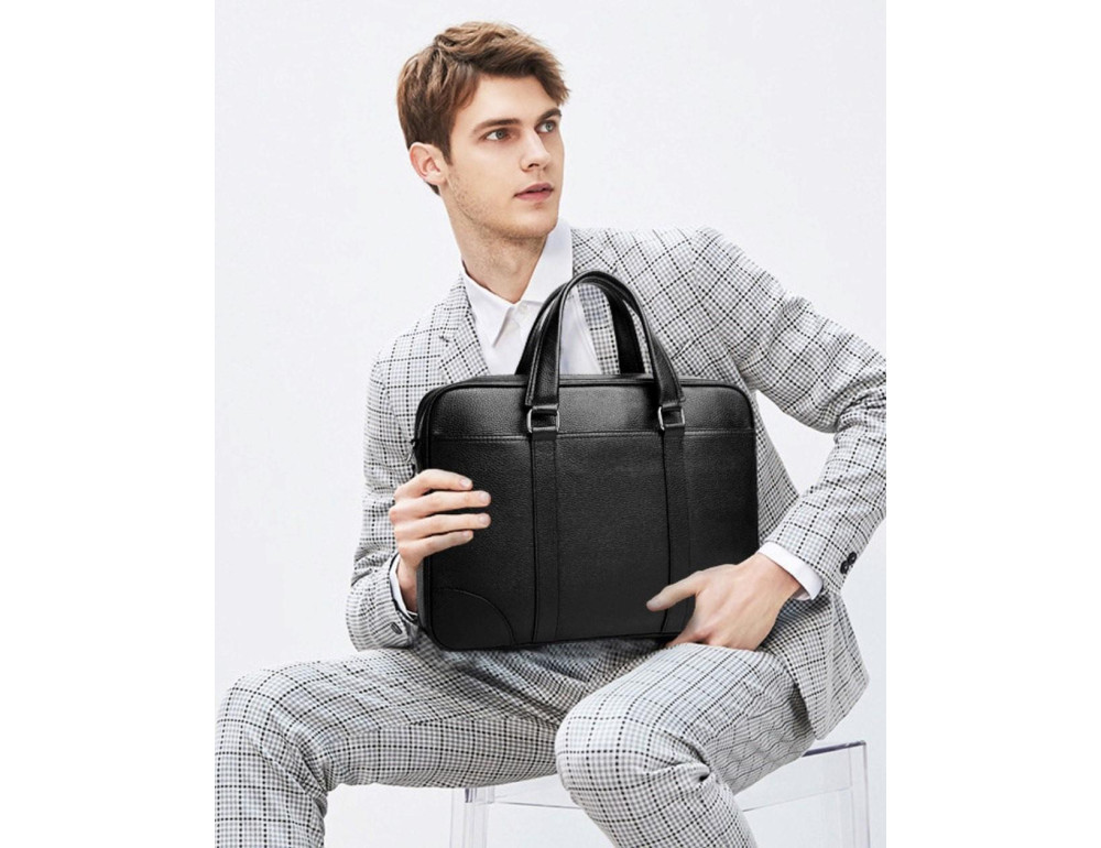 Сумка-портфель чоловіча шкіряна ділова Tiding Bag A25-9904A - Фотографія № 7