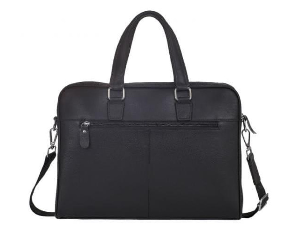 Классическая мужская деловая сумка из натуральной кожи Tiding Bag A25-9905A - Фото № 7