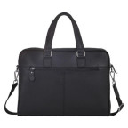 Классическая мужская деловая сумка из натуральной кожи Tiding Bag A25-9905A - Фото № 106
