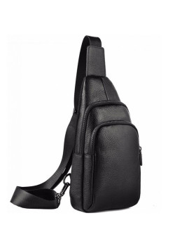Мужской кожаный рюкзак-слинг на одну шлейку Tiding Bag A25F-001-1A