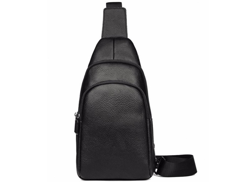 Чоловічий шкіряний рюкзак-слінг на одну шлейку Tiding Bag A25F-001-1A - Фотографія № 2