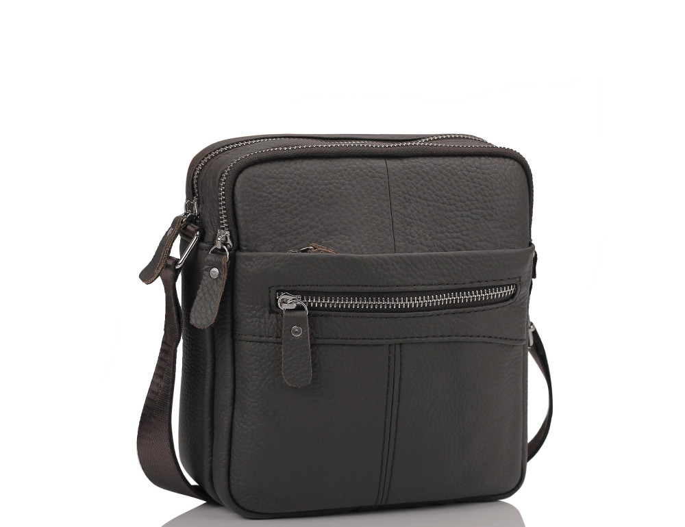 Мессенджер через плечо мужской кожаный коричневый Tiding Bag A25F-007B - Фотографія № 1 Мессенджер через плечо мужской кожаный коричневый Tiding Bag A25F-007B - Фотографія № 1