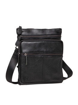 Мессенджер мужской из натуральной кожи черной Tiding Bag A25F-0118A
