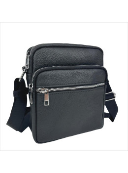 Сумка через плечо черная мужская кожаная Tiding Bag A25F-14353A