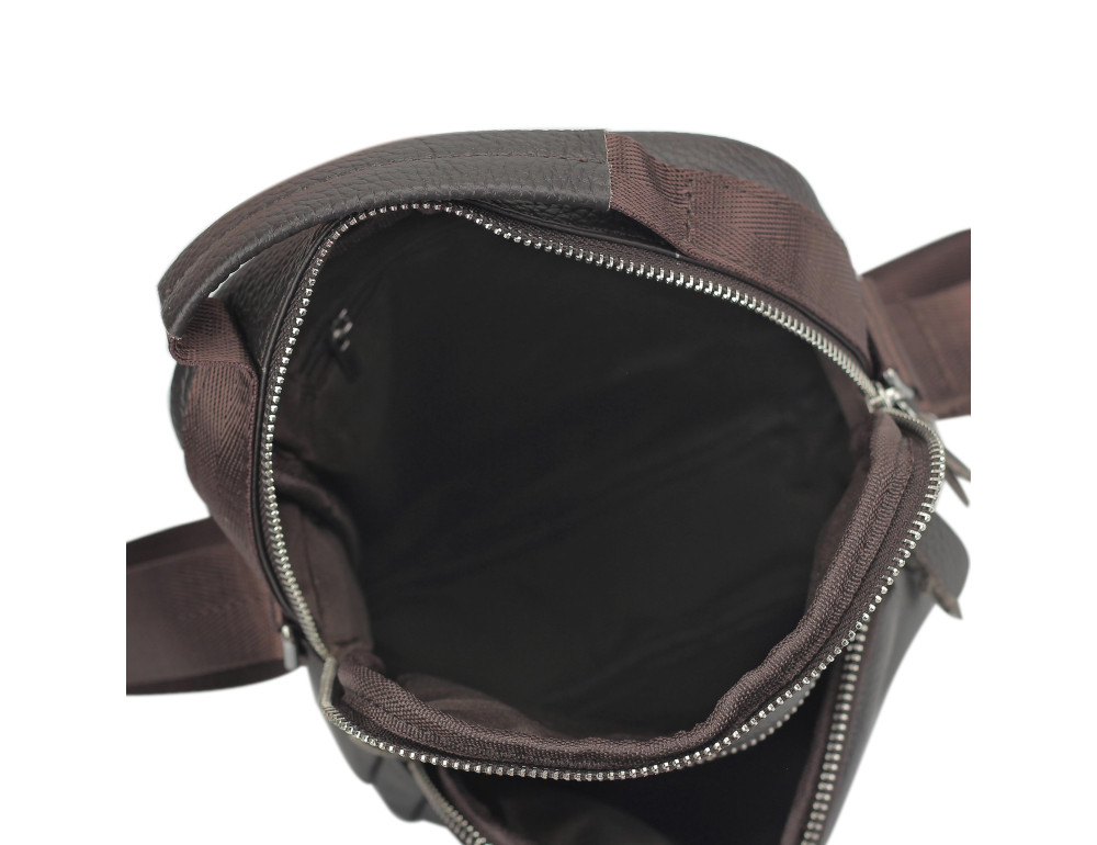 Сумка через плечо мужская кожаная Tiding Bag A25F-1436B - Фото № 4