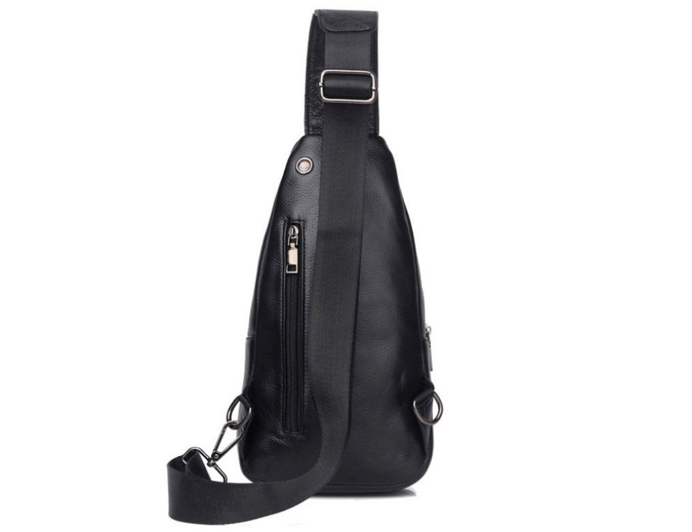 Сумка на грудь мужская кожаная Tiding Bag A25F-1912A - Фото № 11