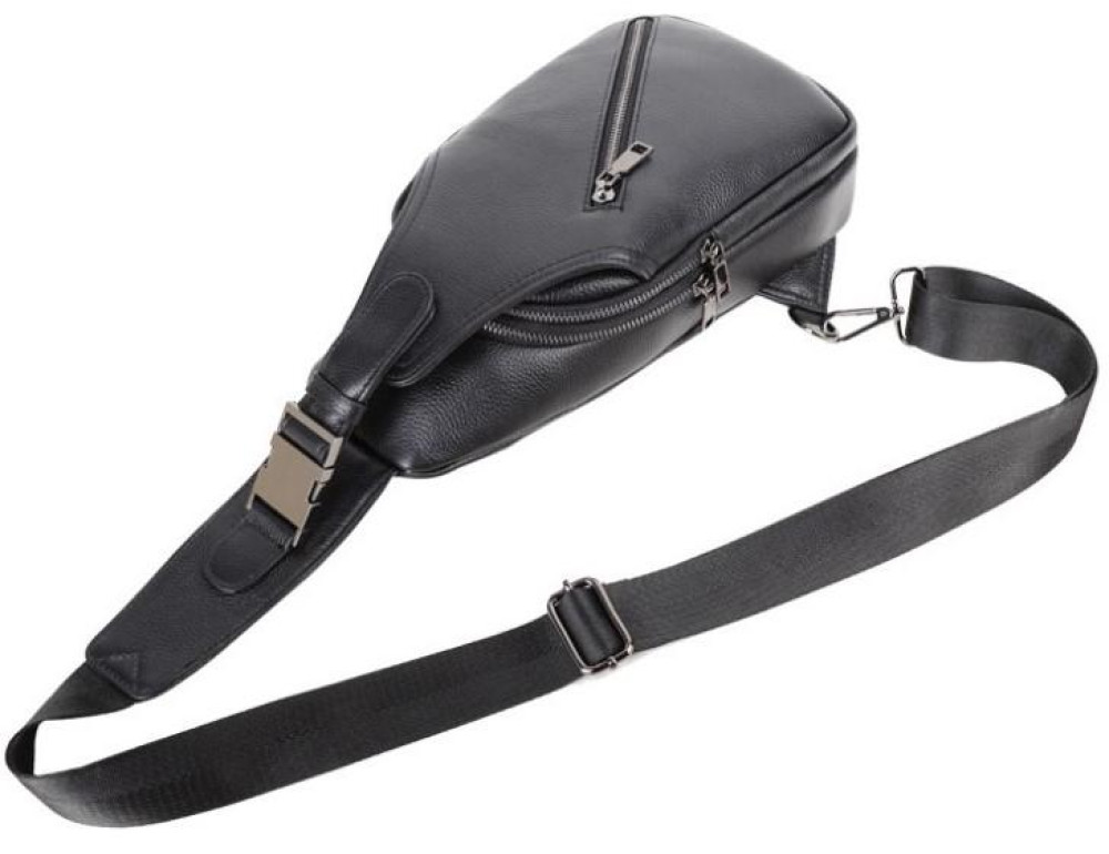 Сумка на грудь мужская кожаная Tiding Bag A25F-1912A - Фото № 12