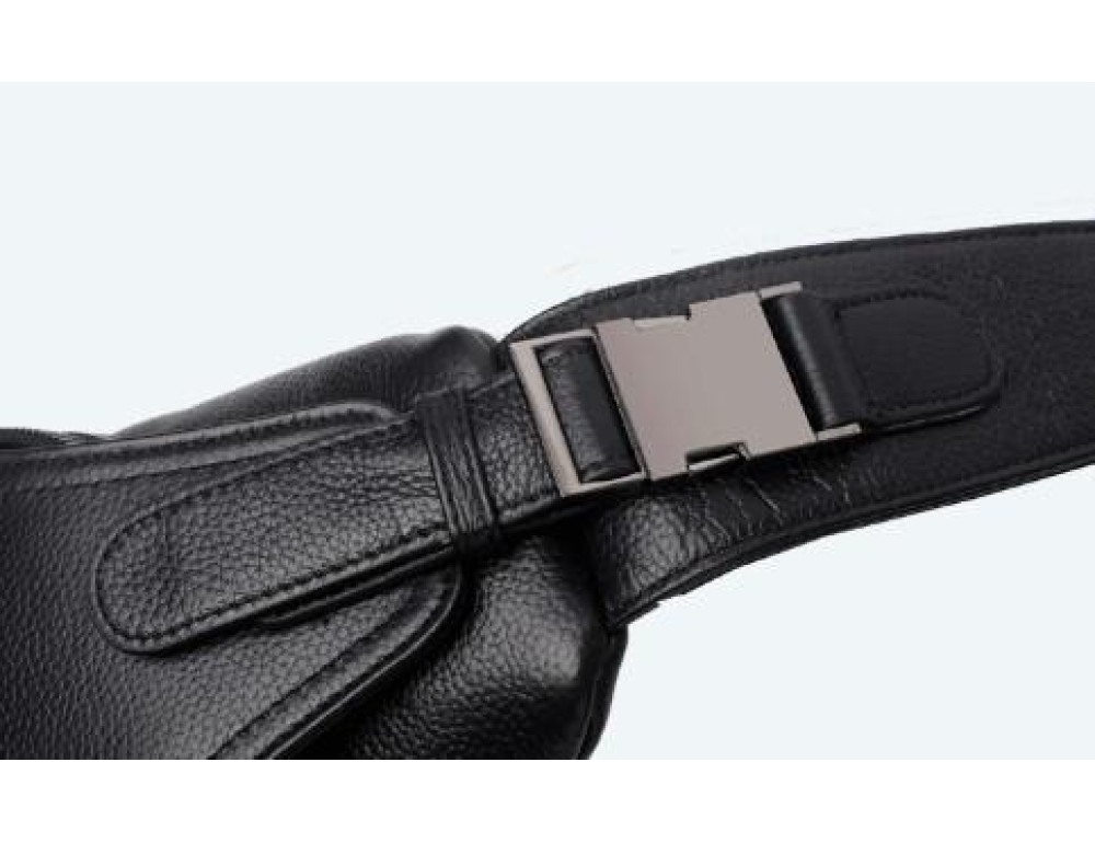 Сумка на грудь мужская кожаная Tiding Bag A25F-1912A - Фото № 4