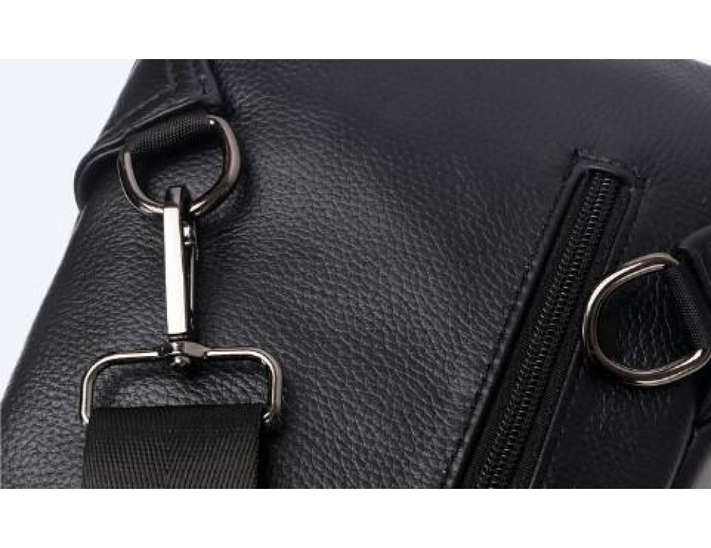 Сумка на грудь мужская кожаная Tiding Bag A25F-1912A - Фото № 8