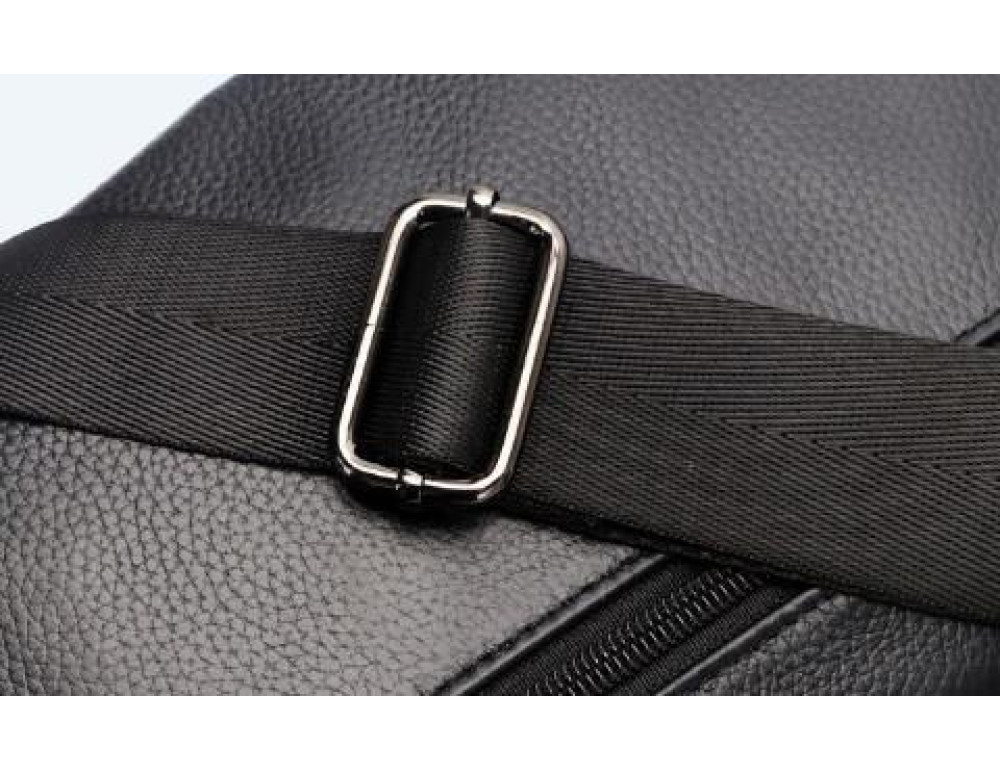 Сумка на грудь мужская кожаная Tiding Bag A25F-1912A - Фото № 9