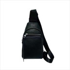 Мужской кожаный черный слинг Tiding Bag A25F-250117A - Фото № 100