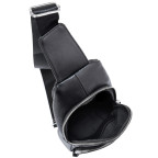 Шкіряний чорний слінг через плече Tiding Bag A25F-5058A - Фотографія № 105