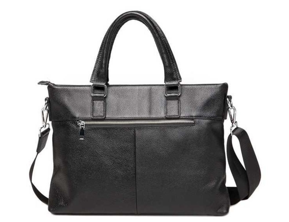 Стильная повседневная мужская кожаная сумка Tiding Bag A25F-66001A - Фото № 4