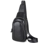 Чоловічий шкіряний чорний слінг на плече Tiding Bag A25F-6601A - Фотографія № 102