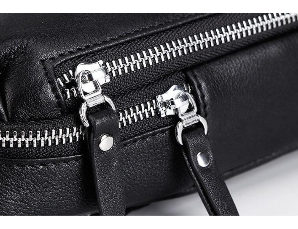 Мужской кожаный слинг на грудь Tiding Bag A25F-6616A - Фото № 11