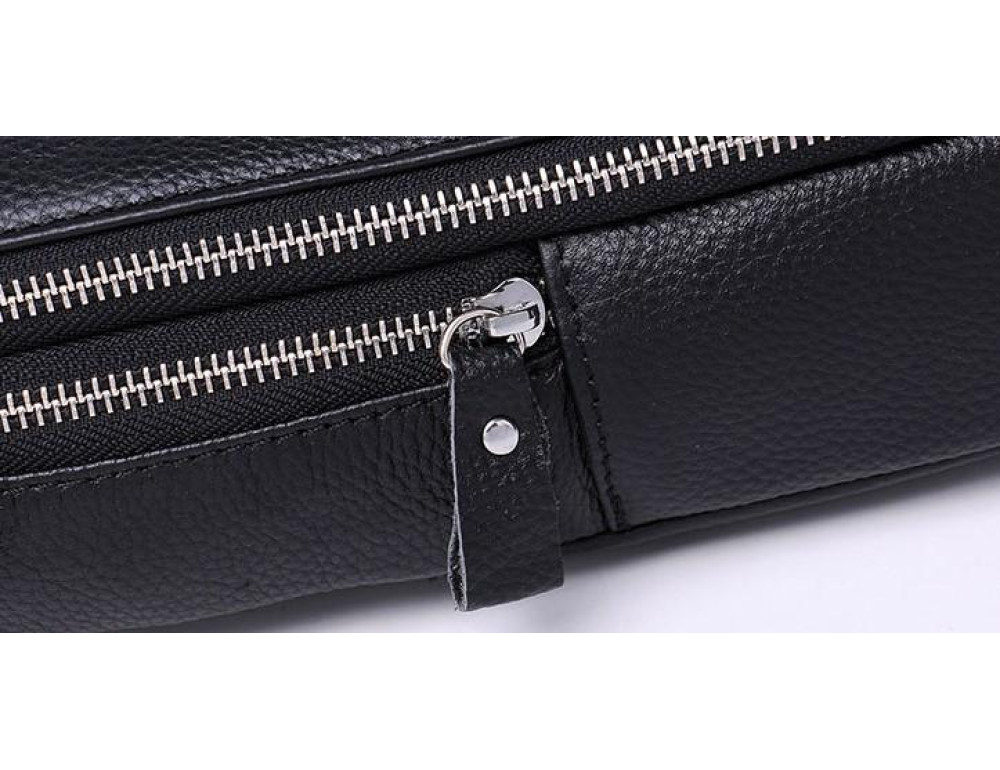 Мужской кожаный слинг на грудь Tiding Bag A25F-6616A - Фото № 10