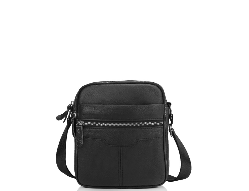 Мужская кожаная сумка через плечо маленькая Tiding Bag A25F-6625A - Фото № 4