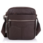 Сумка кожаная мужская коричневая Tiding Bag A25F-6625B - Фото № 102