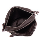 Сумка кожаная мужская коричневая Tiding Bag A25F-6625B - Фото № 104