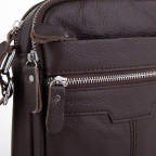 Сумка кожаная мужская коричневая Tiding Bag A25F-6625B - Фото № 105