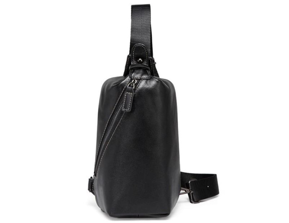 Мужской кожаный рюкзак-слинг нагрудный Tiding Bag A25F-688A - Фото № 1 Мужской кожаный рюкзак-слинг нагрудный Tiding Bag A25F-688A - Фото № 1