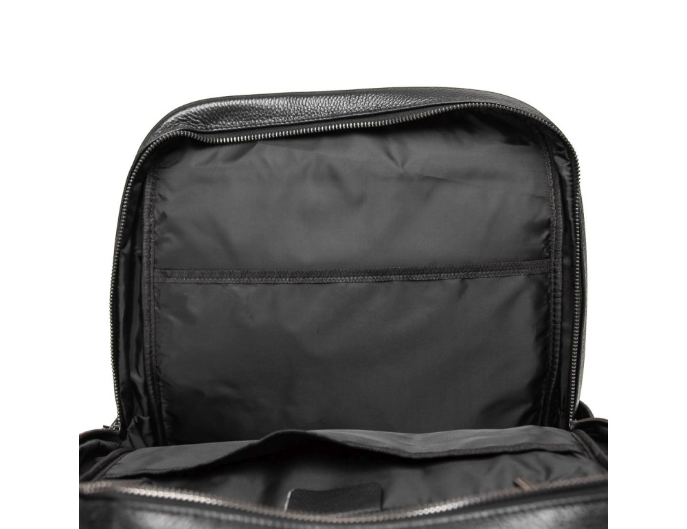 Шкіряний чорний рюкзак Tiding Bag A25F-8528-3A - Фотографія № 2