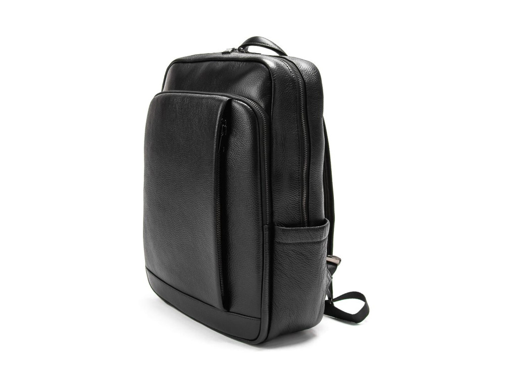 Шкіряний чорний рюкзак Tiding Bag A25F-8528-3A - Фотографія № 3