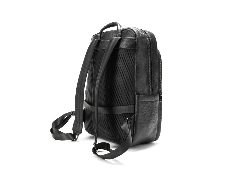 Шкіряний чорний рюкзак Tiding Bag A25F-8528-3A - Фотографія № 4