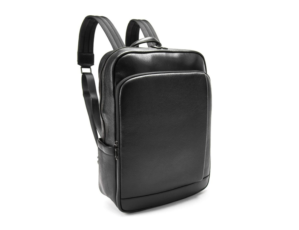 Шкіряний чорний рюкзак Tiding Bag A25F-8528-3A - Фотографія № 7