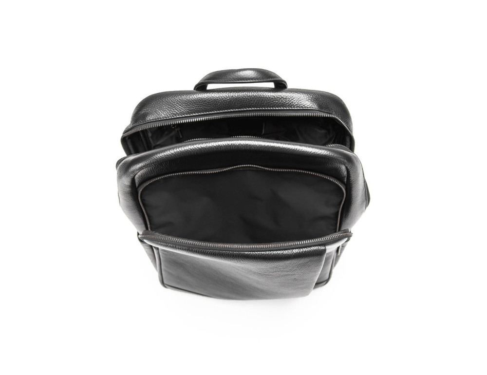 Шкіряний чорний рюкзак Tiding Bag A25F-8528-3A - Фотографія № 9