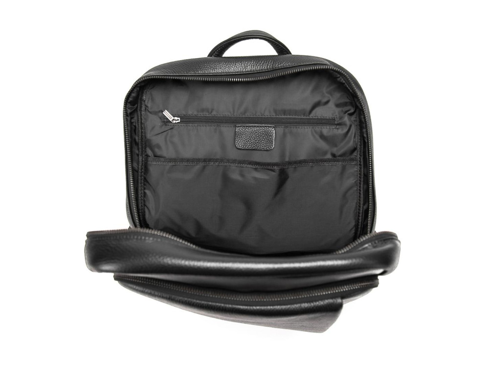 Шкіряний чорний рюкзак Tiding Bag A25F-8528-3A - Фотографія № 10