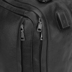Мужской кожаный черный рюкзак для ноутбука Tiding Bag A25F-8834A - Фото № 101