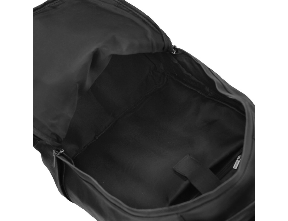 Мужской кожаный черный рюкзак для ноутбука Tiding Bag A25F-8834A - Фото № 3