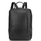 Мужской кожаный черный рюкзак для ноутбука Tiding Bag A25F-8834A - Фото № 105