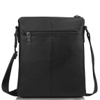 Мужская кожаная сумка через плечо черная Tiding Bag A25F-8867A - Фото № 102 Мужская кожаная сумка через плечо черная Tiding Bag A25F-8867A - Фото № 102