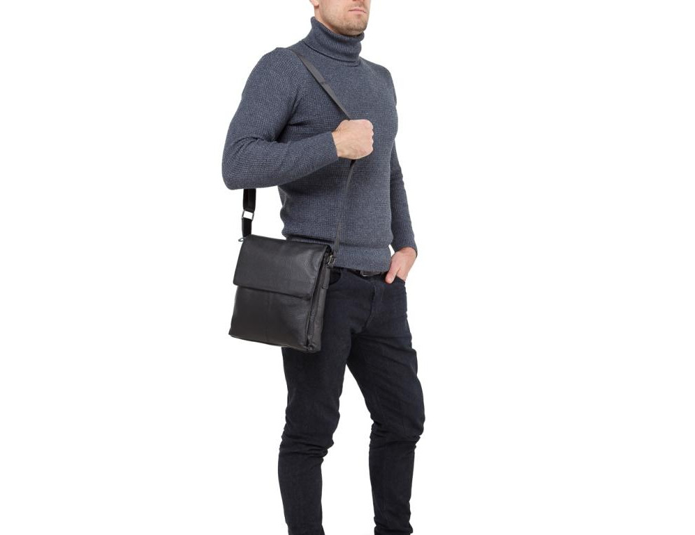 Чоловіча шкіряна сумка-месенджер Tiding Bag A25F-8871A - Фотографія № 7