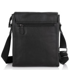 Чорна шкіряна сумка через плече Tiding Bag A25F-8873A - Фотографія № 103