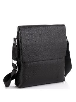 Чорна шкіряна сумка через плече Tiding Bag A25F-8878A