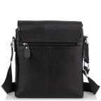 Чёрная кожаная сумка через плечо Tiding Bag A25F-8878A - Фото № 103