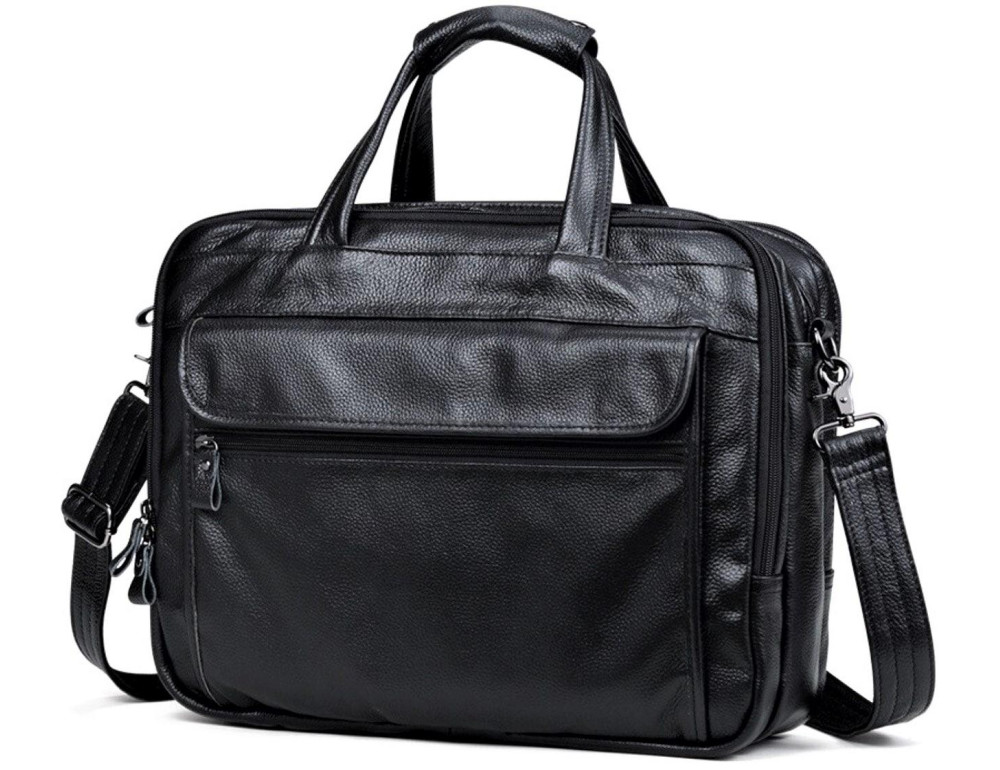 Чоловіча шкіряна сумка на три відділи Tiding Bag A25F-9001А - Фотографія № 1 Чоловіча шкіряна сумка на три відділи Tiding Bag A25F-9001А - Фотографія № 1