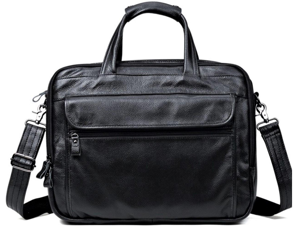 Чоловіча шкіряна сумка на три відділи Tiding Bag A25F-9001А - Фотографія № 4