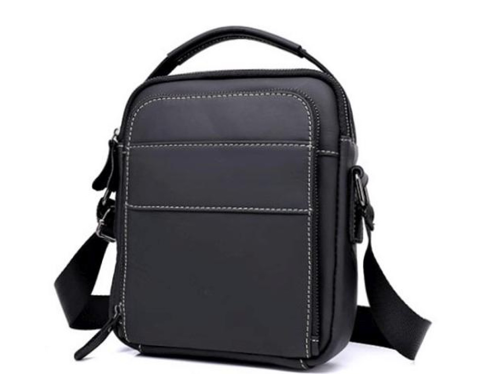 Мужской кожаный мессенджер через плечо Tiding Bag A25F-90118-1A - Фото № 1 Мужской кожаный мессенджер через плечо Tiding Bag A25F-90118-1A - Фото № 1