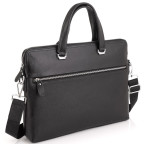 Сумка для ноутбука чорна шкіряна Tiding Bag A25F-9157-1A - Фотографія № 100