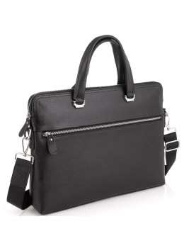 Сумка для ноутбука чорна шкіряна Tiding Bag A25F-9157-1A