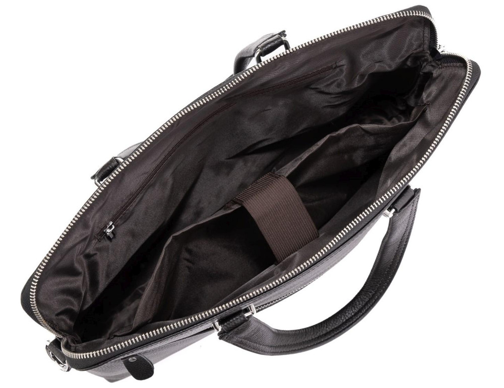 Сумка для ноутбука чорна шкіряна Tiding Bag A25F-9157-1A - Фотографія № 2