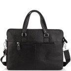 Сумка для ноутбука чорна шкіряна Tiding Bag A25F-9157-1A - Фотографія № 103