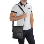 Чоловіча шкіряна сумка через плече чорна Tiding Bag A25F-98075A - Фотографія № 105