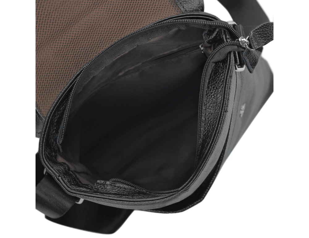 Мужская кожаная сумка через плечо мессенджер Tiding Bag A25F-98085A - Фото № 3